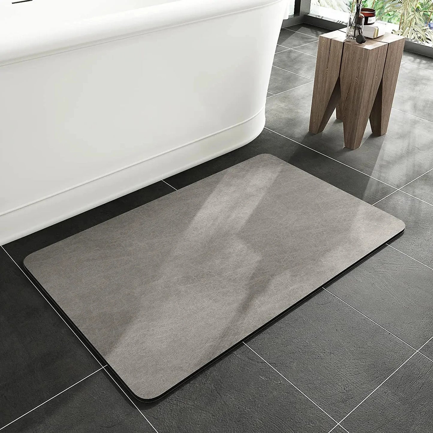 Tapis de bain en terre de diatomées, doux