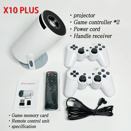 X10 Plus consoles de jeux vidéo rétro système Android 11 projecteur